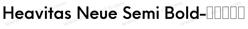 Heavitas Neue Semi Bold字体转换